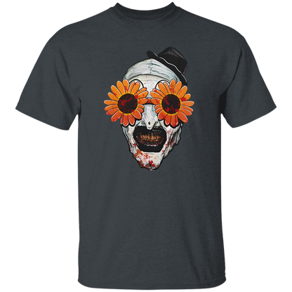 G500 5.3 oz. T-Shirt Art The Clown Terrifier 2 Sunflower Sunglasses Classic T-Shirt