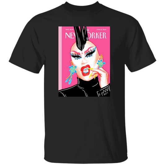 G500 5.3 oz. T-Shirt The New Yorker Magazine Cover The Look Of Pride By Sasha Velour Unisex T-Shirt