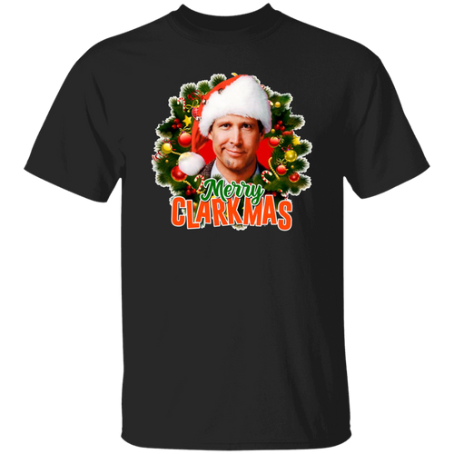 Christmas Clark Griswold Merry Clarkmas Vintage T-Shirt, National Lampoon's Shirt, Christmas Vacation Shirt, Gift Tee For You And Family G500 5.3 oz. T-Shirt
