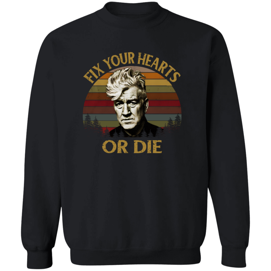 Retro Fix Your Hearts Or Die Vintage Pullover Sweatshirt