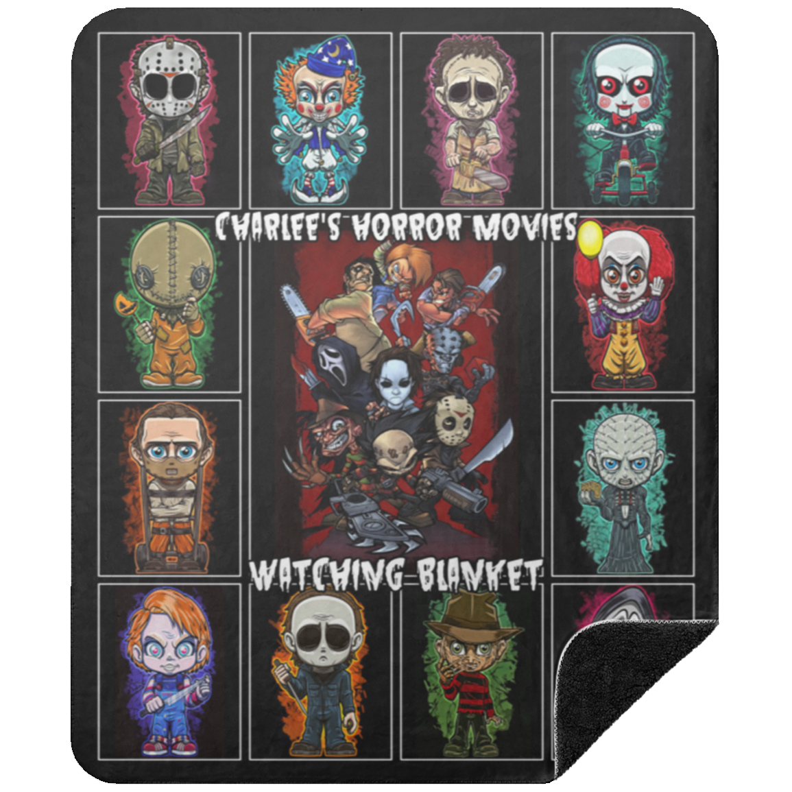 3492824619BSHM Premium Black Sherpa Blanket 50x60