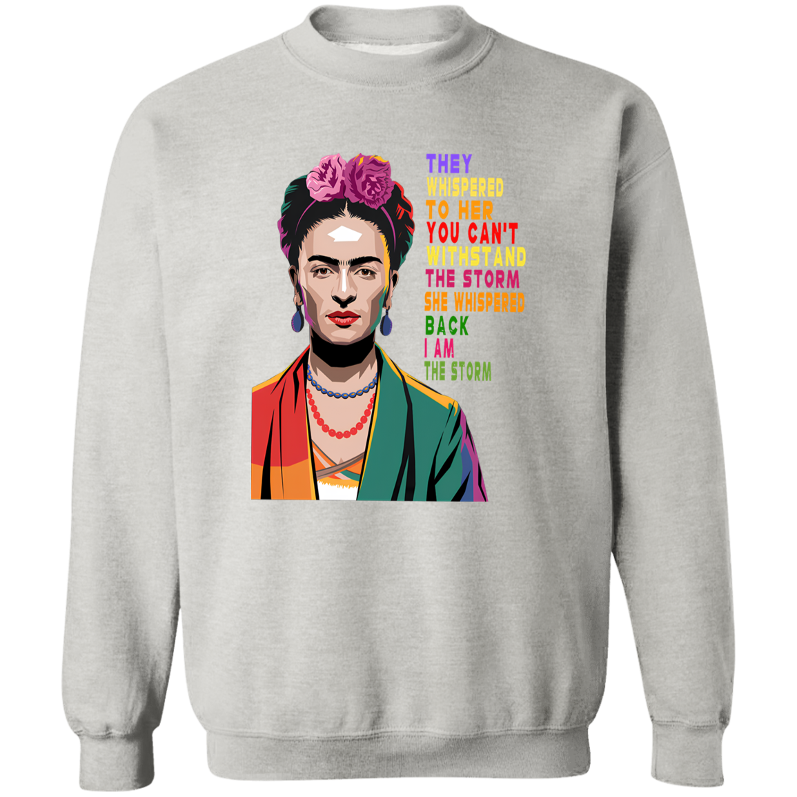 G180 Gildan Crewneck Pullover Sweatshirt 	I Am The Storm Women Black History Shirt