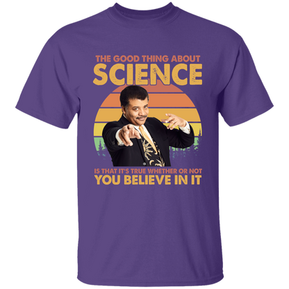 Vintage Neil deGrasse Tyson The Good Thing About Science T-shirt – Funny Science Vintage T-Shirt - YOUTH