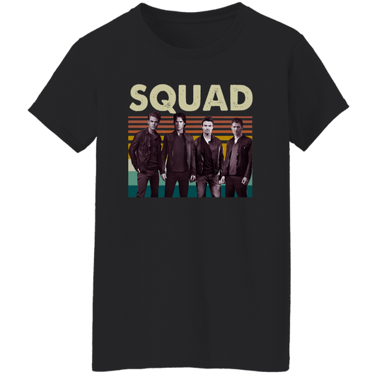 Official Damon Vampire Diaries Squad Vintage T-Shirt - WOMEN