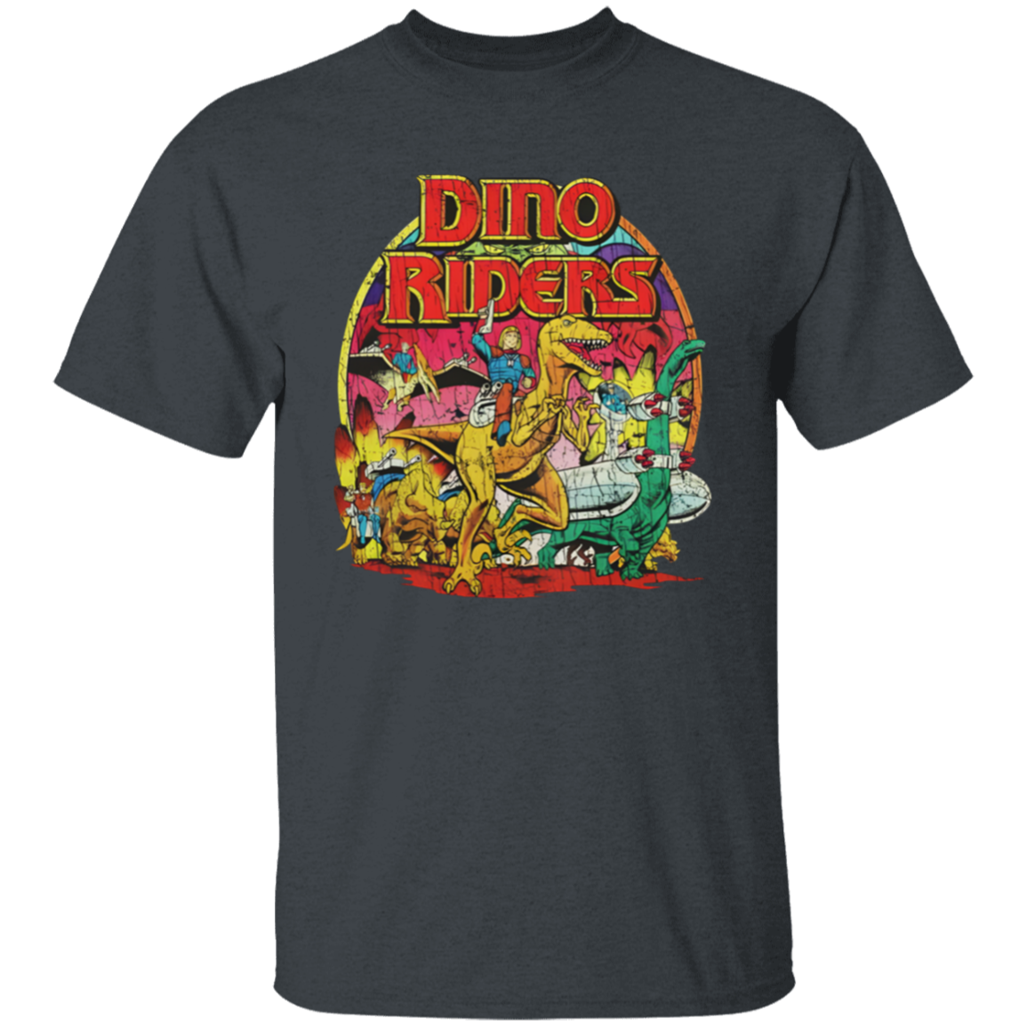 Dino Riders The Adventure Begins 1988  T-Shirt