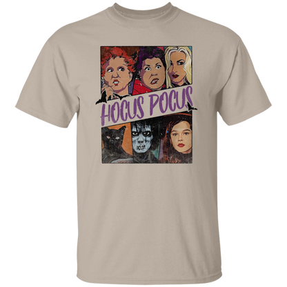 G500 5.3 oz. T-Shirt Retro Hocus Pocus Characters Vintage T-Shirt