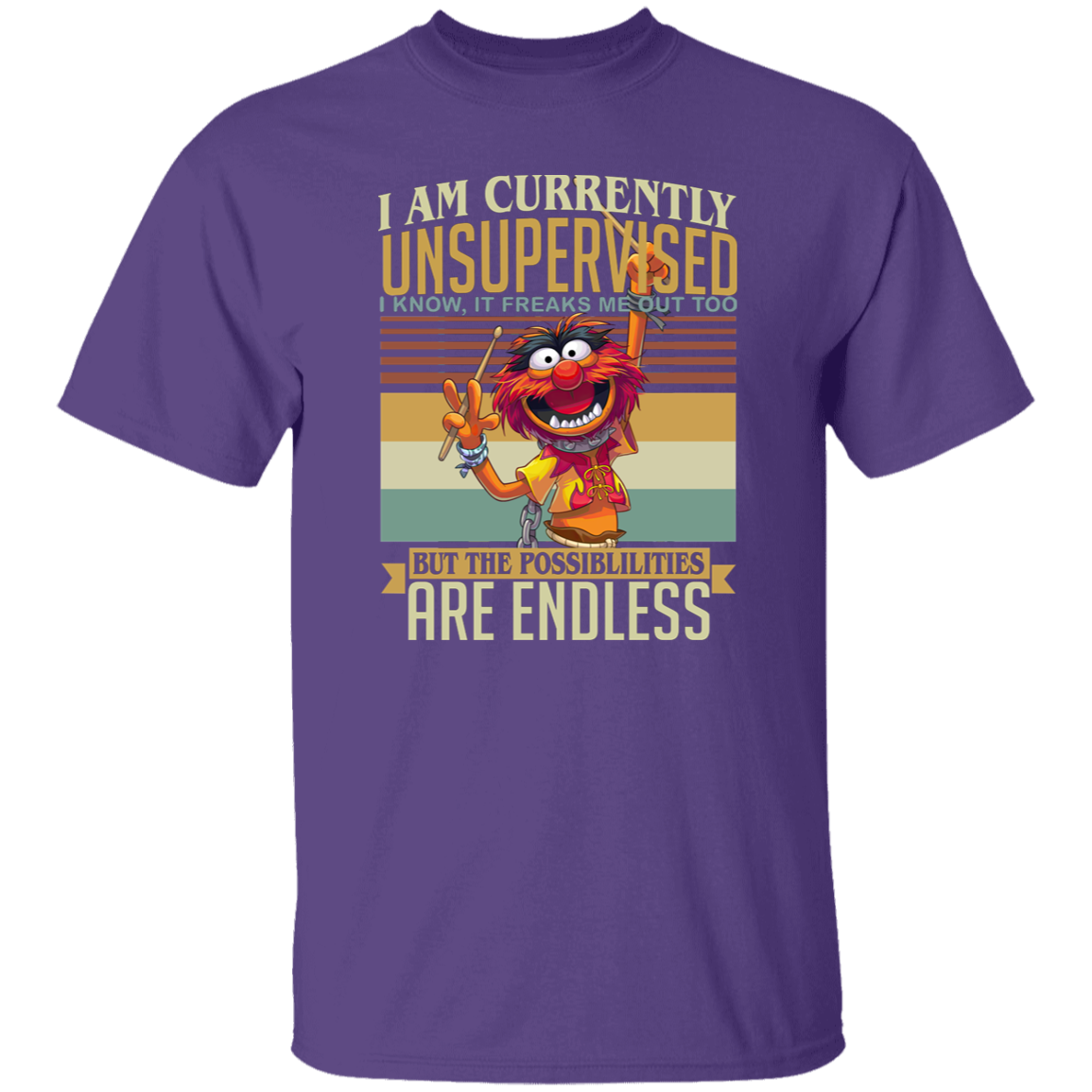 Muppet Show I Am Currently Unsupervised Vintage T-Shirt