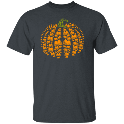 Halloween Pumpkins And Books Teacher T-Shirt - lapicta