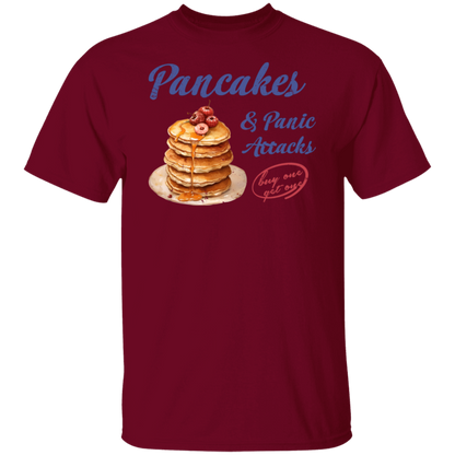 G500 5.3 oz. T-Shirt Pancakes and Panic Attacks Shirt - ID29102407