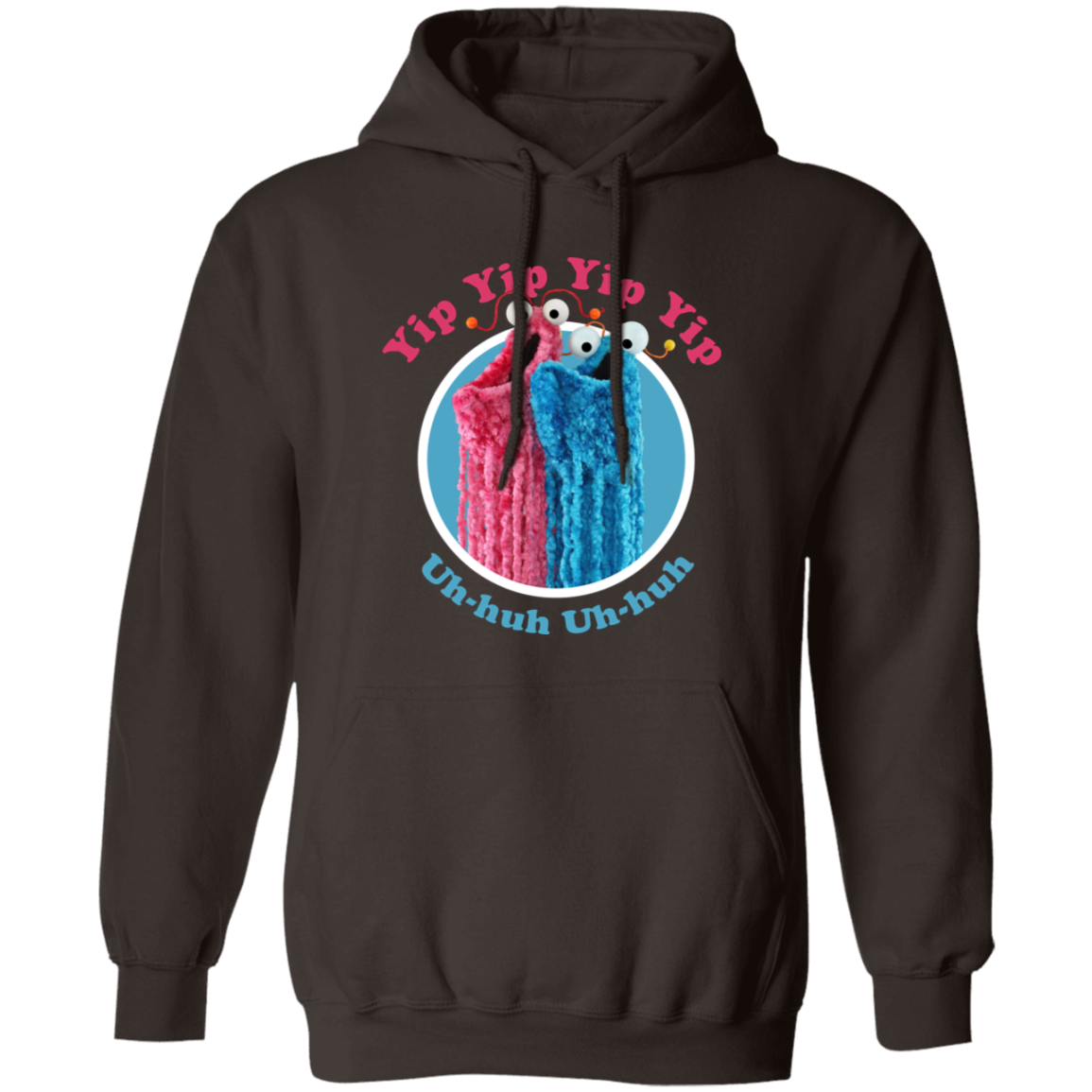 The Yip-Yips Sesame Street Muppets Vintage Gildan Pullover Hoodie