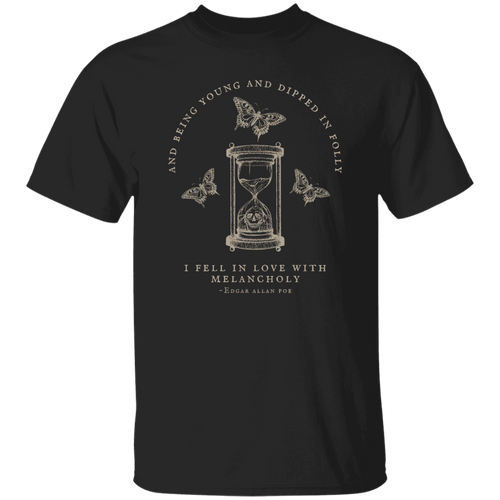 And Being Young And Dipped In Folly Edgar Allan Poe Teacher Vintage  Unisex  T-Shirt - letter