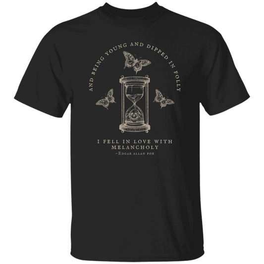 And Being Young And Dipped In Folly Edgar Allan Poe Teacher Vintage  Unisex  T-Shirt - letter