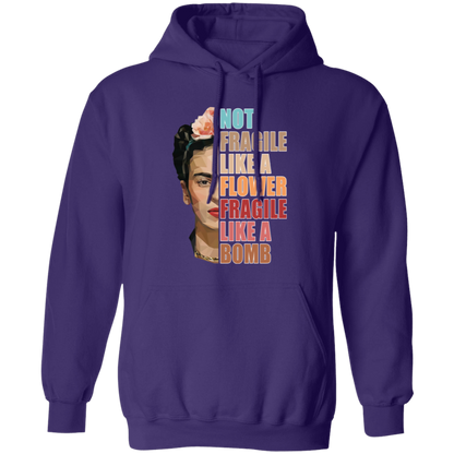 Not Fragile Like A Flower Fragile Like A Bomb Funny Vintage G185 Pullover Hoodie - lucy - 88753461