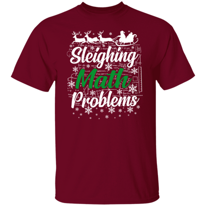 Sleighing Math Problems Teacher T-Shirt