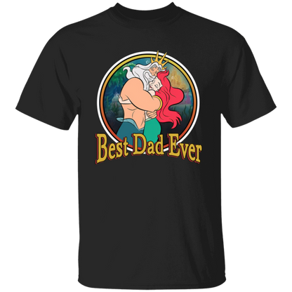 Best Dad Ever Little Mermaid Unisex T-Shirt - pelyn