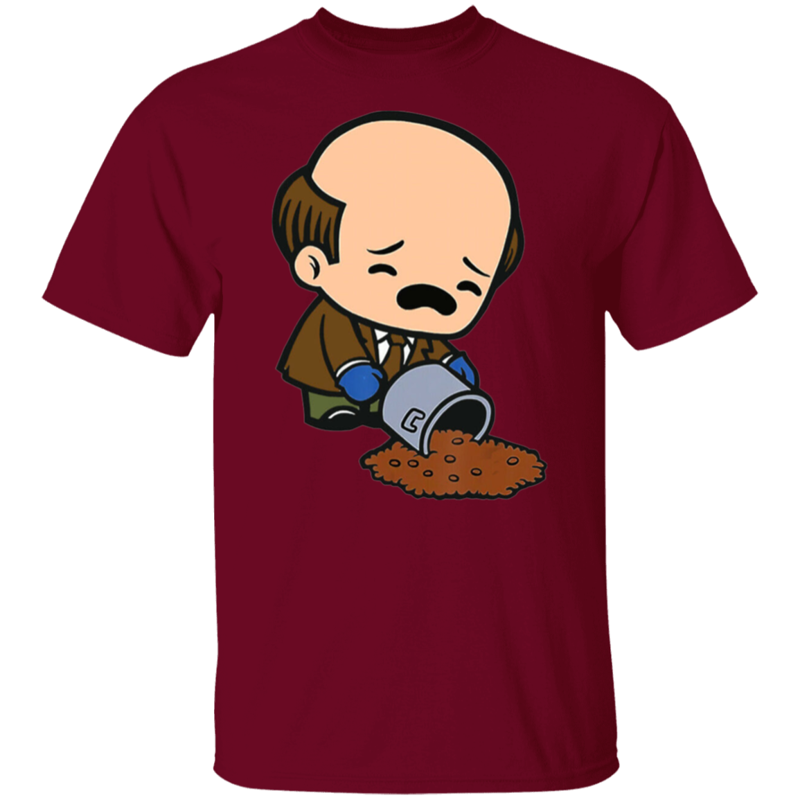 Kevin Spilling Chili Kevin Malone Chili Office Funny TV Series Vintage Unisex T-Shirt - lucy - 92576915