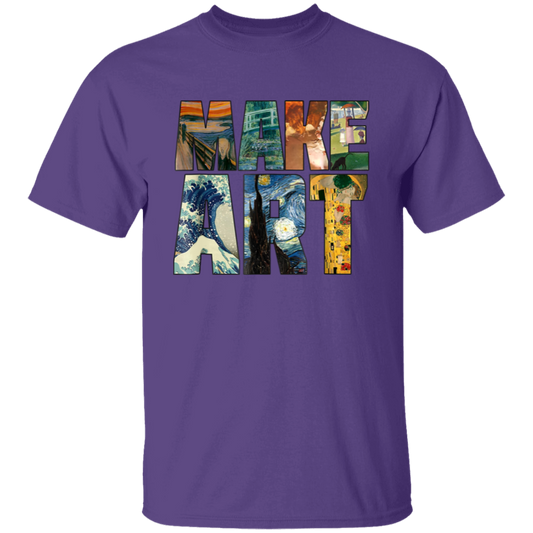 Make Art Teacher Vintage Unisex T-Shirt - letter