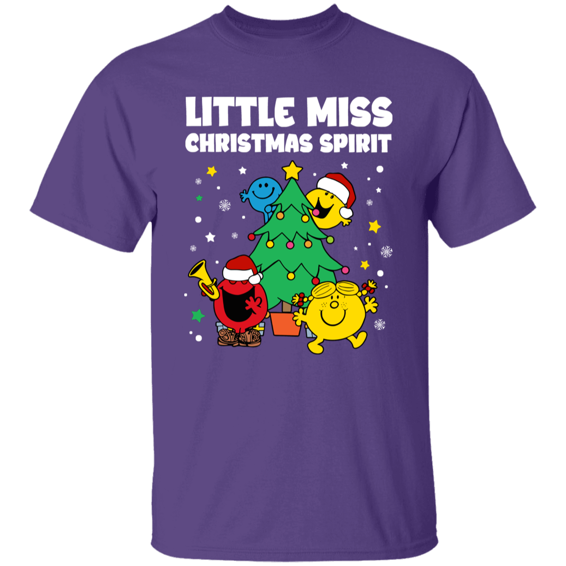 Little Miss Christmas Spirit Teacher Vintage Unisex  T-Shirt - letter