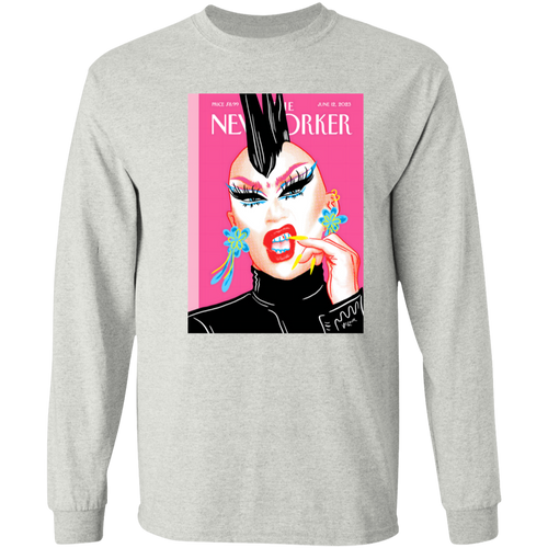 G540 LS T-Shirt 5.3 oz. The New Yorker Magazine Cover The Look Of Pride By Sasha Velour Unisex T-Shirt