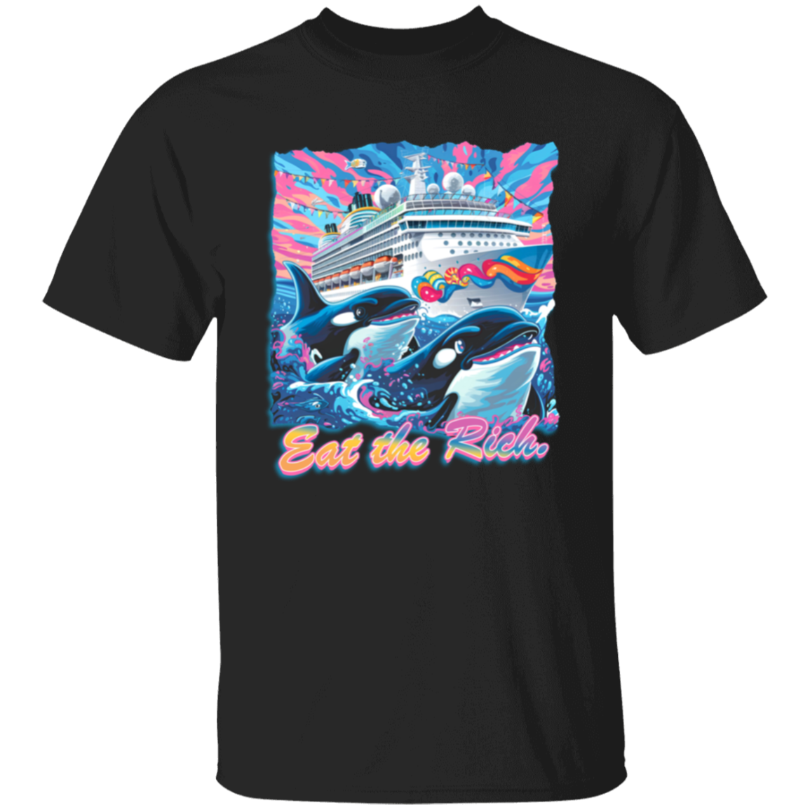 Eat The Rich Retro  T-Shirt - ID30122416