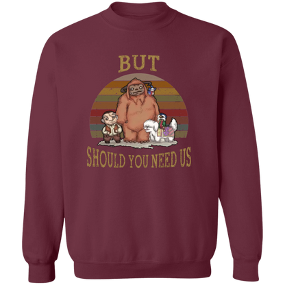 G180 Gildan Crewneck Pullover Sweatshirt But Should You Need Us Ludo Labyrinth And Friends T-Shirt