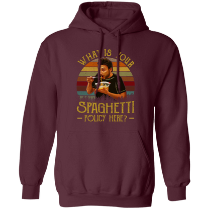 What Is Your Spaghetti Policy Here Vintage T-Shirt G185 Gildan Pullover Hoodie