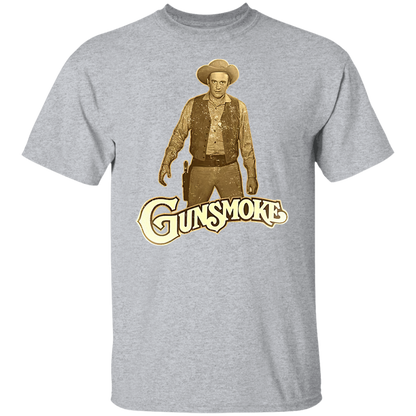 Gunsmoke James Arnes Anime Cowboy T-Shirt - CDCraft