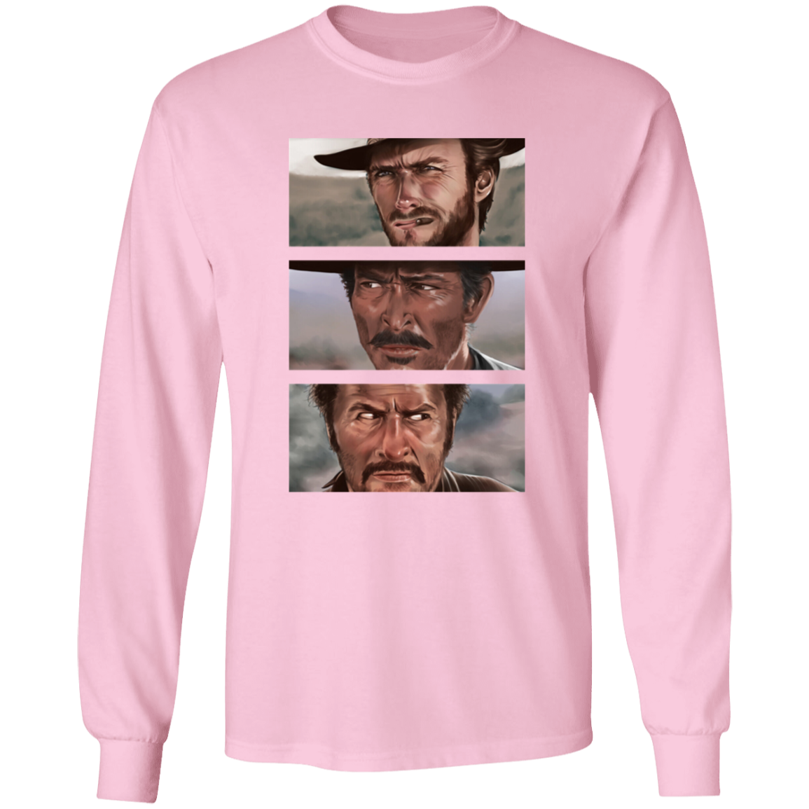 G540 LS T-Shirt 5.3 oz. The Good The Bad And The Ugly Clint Eastwood Movie T-Shirt