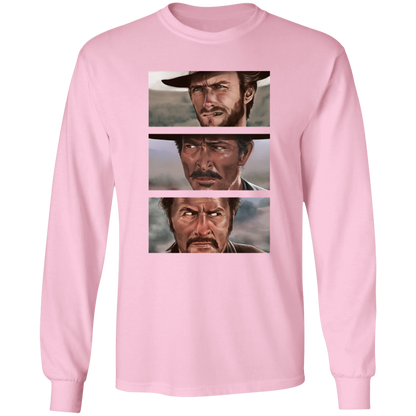 G540 LS T-Shirt 5.3 oz. The Good The Bad And The Ugly Clint Eastwood Movie T-Shirt