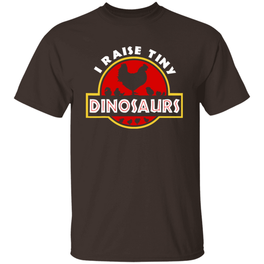 I Raise Tiny Dinosaurs Tee Funny Chicken Lover Farmer Gift Vintage Unisex  T-Shirt - lucy - 88394616