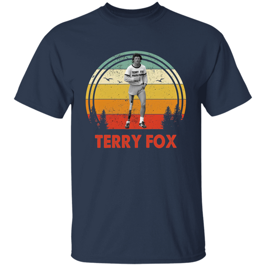 Terry Fox Vintage G500B Youth 5.3 oz 100% Cotton T-Shirt - pelyn - ID30072404