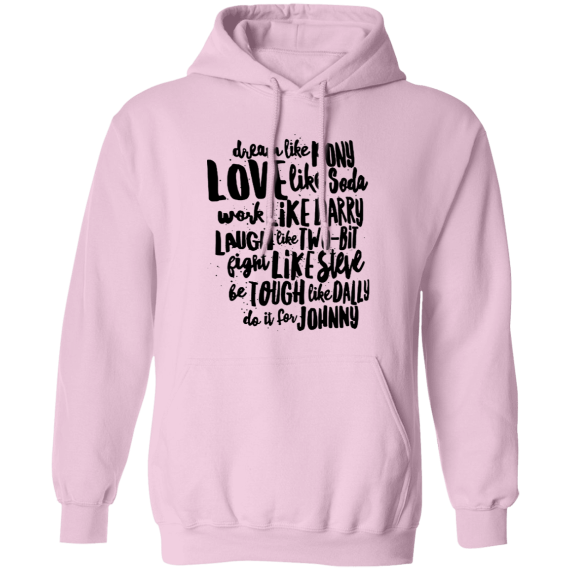 The Outsiders Character Names Funny Literature Teacher Vintage T-Shirt G185 Gildan Pullover Hoodie