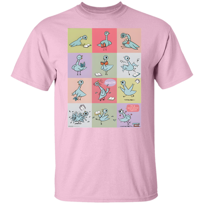 Pigeon Reading Shirt, Funny Book Lover Teacher Tee, Mo Willems Inspired Back to School T-Shirt
