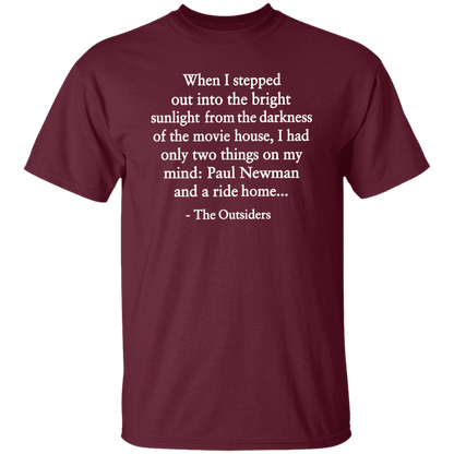 When I Stepped Out Into The Bright Sunlight The Outsiders Quote Funny Literature Teacher Vintage T-Shirt