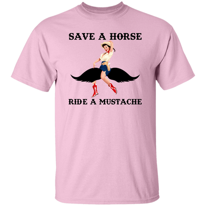 Save A Horse Ride A Mustache T-Shirt - ID02082406