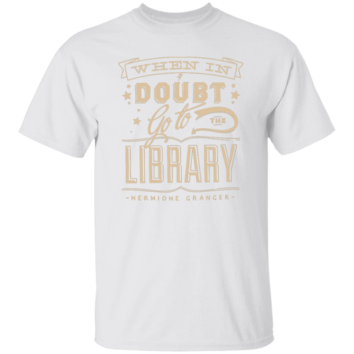 When In Doubt Go To The Library Hermione Granger Teacher Vintage T-Shirt