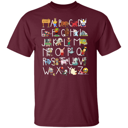 26 Alphabet Animals Teacher T-Shirt - lapicta