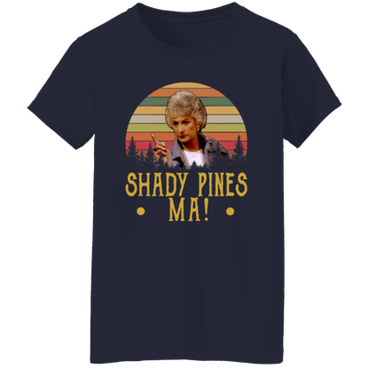 Shady Pines Ma Vintage Retro T-Shirt - WOMEN