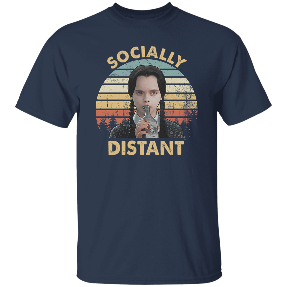 Socially Distant Funny Vintage T-Shirt