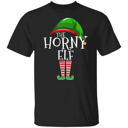 The Horny Elf Family Matching Group Christmas Adult Unisex  T-Shirt - maria