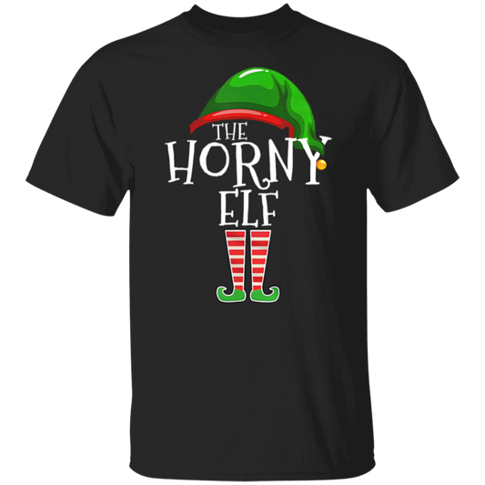 The Horny Elf Family Matching Group Christmas Adult Unisex  T-Shirt - maria