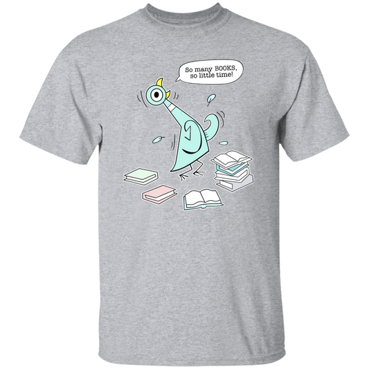 I Am Book-Loving Pigeon Teacher Unisex T-Shirt, Pigeon Shirt, Funny School Shirt, Kindergarten Teacher Shirt, Back To School Gift	G500 5.3 oz. T-Shirt