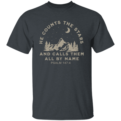 He Counts The Stars And Calls Them All By Name Unisex T-Shirt - jasmine