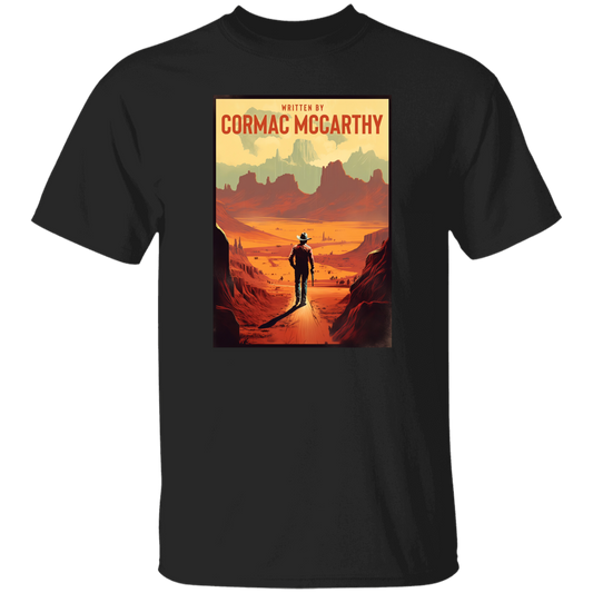 Written By Cormac Mccarthy Retro Style Unisex Vintage T-Shirt, Cormac Mccarthy Shirt, Best Cormac Mccarthy Shirt	G500 5.3 oz. T-Shirt
