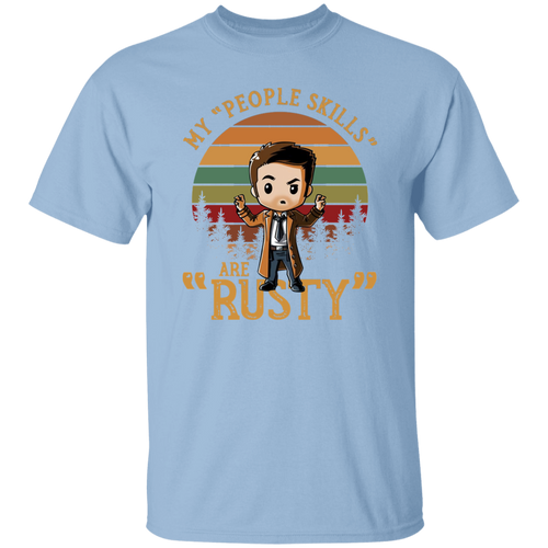Chibi Castiel Supernatural My People Skills Are Rusty T-Shirt