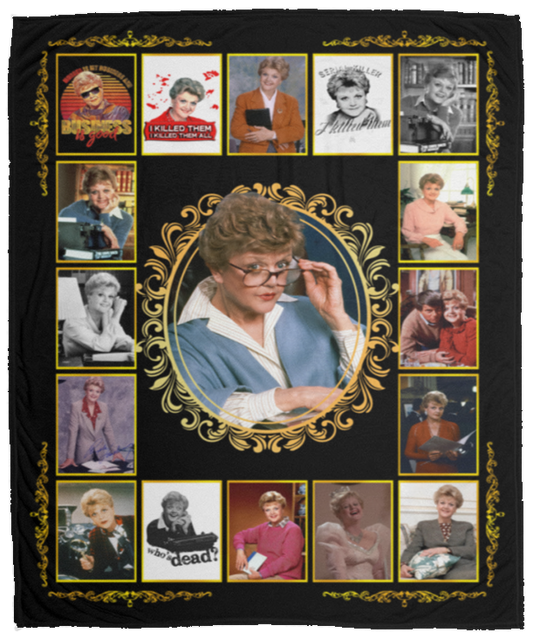 Vintage Murder She Wrote Love Jessica Fletcher’s Fleece Blanket, Premium Sherpa Blanket, Jessica Fletcher Blanket, Fletcher QuiltVPM Cozy Plush Fleece Blanket - 50x60
