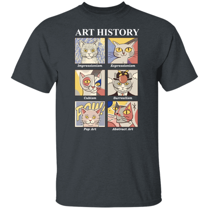 Art History Cat Teacher Vintage Unisex T-Shirt - letter