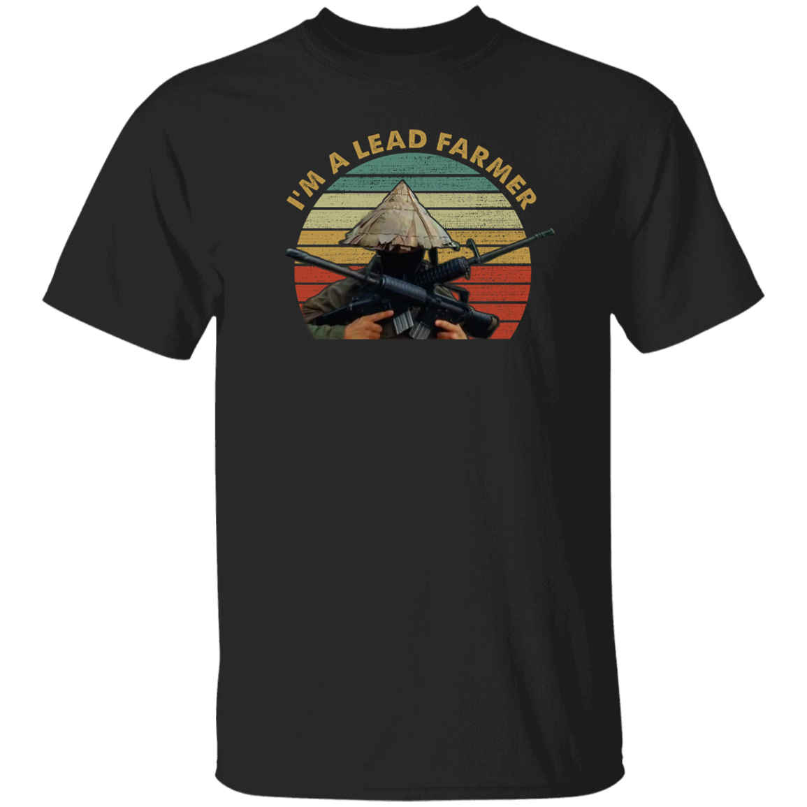 Im A Lead Farmer Vintage Retro Sunset Style Vintage T-Shirt