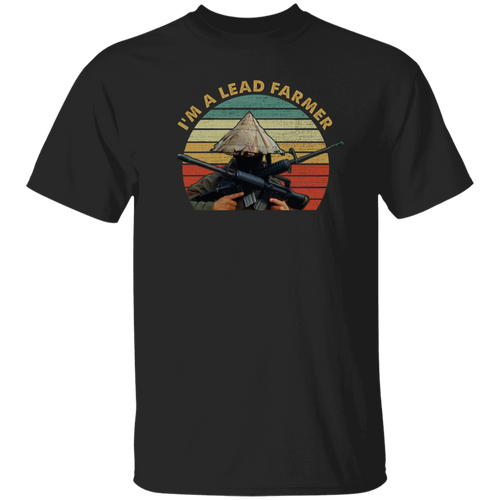 Im A Lead Farmer Vintage Retro Sunset Style Vintage T-Shirt