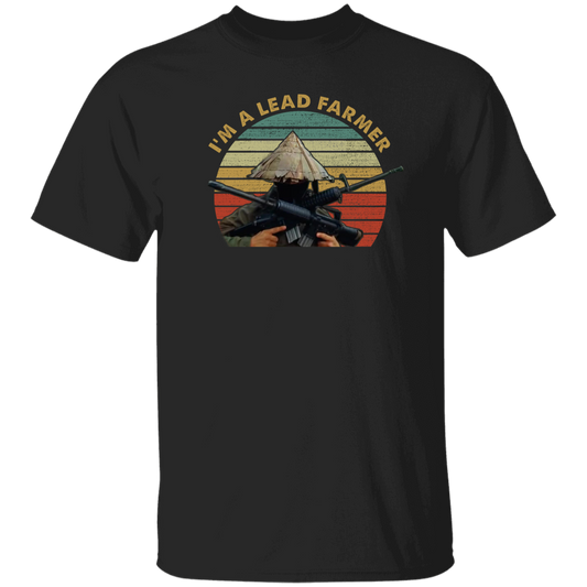 Im A Lead Farmer Vintage Retro Sunset Style Vintage T-Shirt